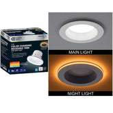 4 in. Title 20 Adjustable CCT Integrated LED Recessed Light Trim with Night Light Feature 625 Lumens Dimmable - Like New
